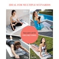 thumbnail image 7 of Blue Eucalyptus Yoga Towel for Hot Yoga Non Slip, Weeping Botanical Leaf Watercolor Yoga Mat Towel Absorbent Yoga Sweat Towels Microfiber Hot Yoga Blanket for Bikram Pilates 26"x74", 7 of 7