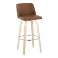 thumbnail image 4 of Toriano 30" Fixed-Height Bar Stool, Bar Chairs, Swivel Bar Stools, Bar Stools Set of 2, 4 of 6