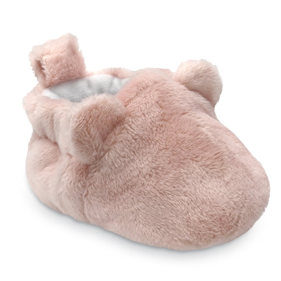 Carter's Child of Mine Baby Girl Infant Slippers, Newborn, Pink Bear