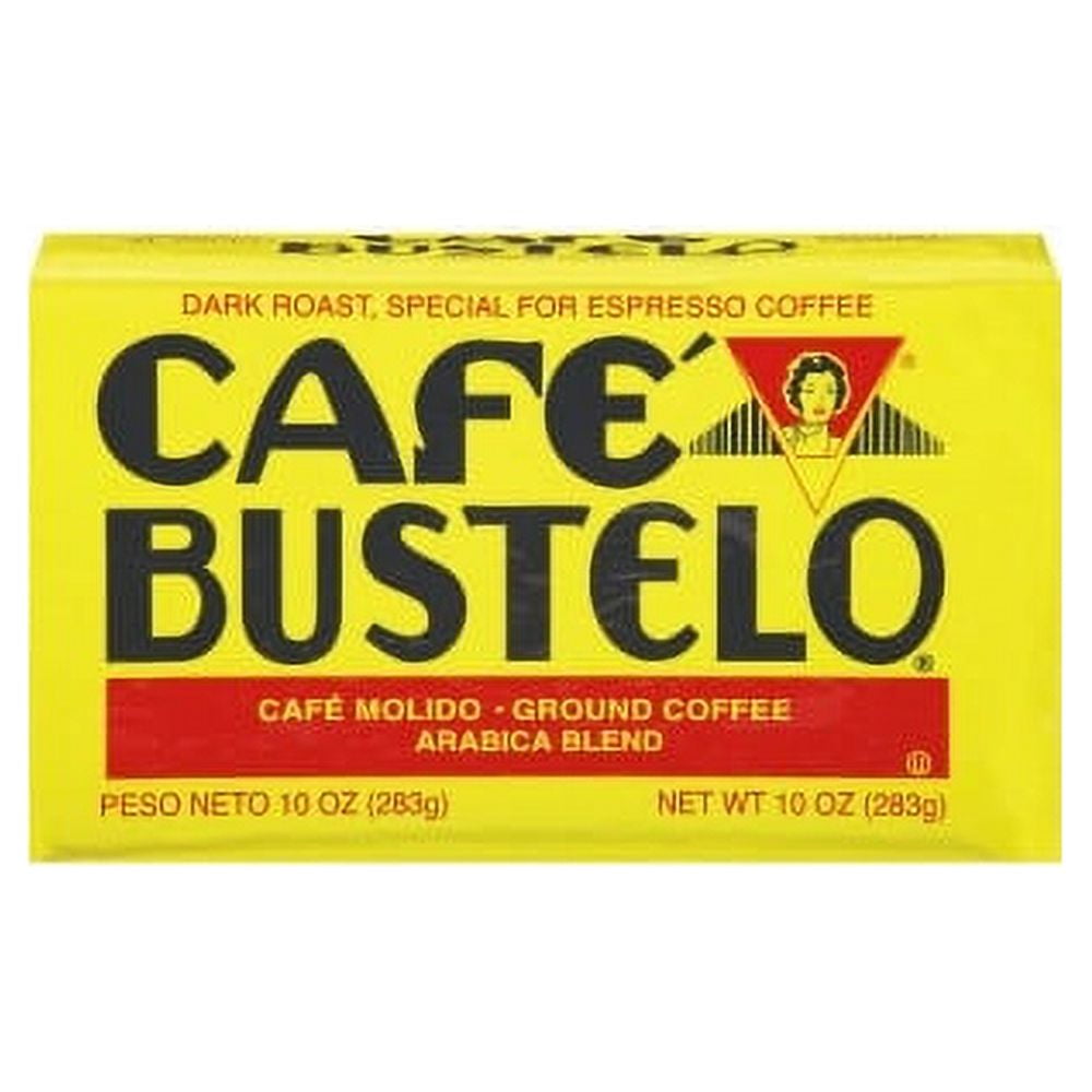 Caf Bustelo Dark Roast Ground Coffee Ground Arabica - Dark/Bold - 10 oz Per Can - 24 / Carton