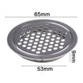 thumbnail image 1 of 10X Cache-Grille Rond en Métal pour Armoire et Placard Ventilation Maison, 1 of 9