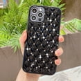 thumbnail image 5 of Cute Compatible with iPhone 12 Pro Max Diamond Case, Luxury Sparkle Bling Glitter Rhinestone Sturdy Hard PC Back + Soft TPU Edge Protective Phone Cases (Black), 5 of 12