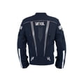 thumbnail image 2 of Chamarra motociclista hombre protectores reflejante impermeable WORKLAND 1985 azul 3XL WKL 1985AZULMARINO, 2 of 8