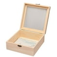 thumbnail image 1 of Wooden Box with Hinged Lid Unfinished Wood Gift Box Small Wooden Box for Jewelry, 1 of 8