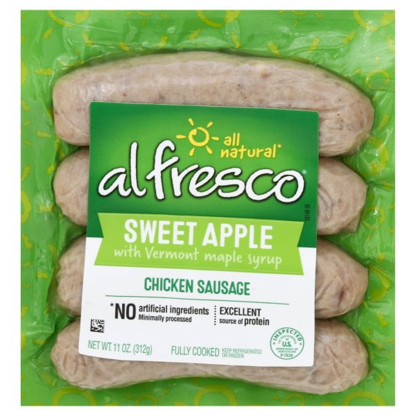 Al Fresco Sweet Apple Chicken Sausage 11 oz - Walmart.com - Walmart.com