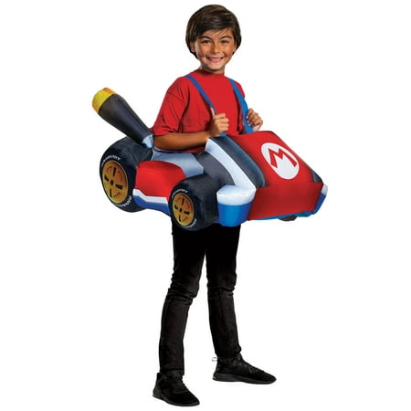 Disguise Super Mario Brothers Child Mario Kart Inflatable Halloween Costume Accessory (Best Mario Kart Costumes)