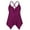 Purple, variant on Mycoco Women's Front Tie Swim Top Cross Back Tankini Top Flowy Swimsuit Tops