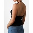 thumbnail image 5 of Biezeib Women Knit Vest, Sleeveless Halter Top Backless Tie-up Hollowed Summer Clubwear for Party, 5 of 6
