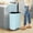 Blue, variant on 13 Gallon / 50 L Kitchen Trash Can with Lid Step Trash Bin Fingerprint-Proof Garbage Bin Brushed Stainless Steel for Office Bedroom Bathroom , White