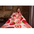 thumbnail image 5 of Yibo Watermelon Cartoon Fruit Pattern Blanket Flannel Soft and Comfortable Anti-static Bed Sofa Blanket, 5 of 7