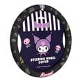 thumbnail image 1 of Funda de volante Carbella Kuromi negra para coche de 14,5 a 15,5 cm, 1 of 7