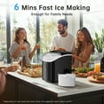 thumbnail image 3 of Philergo Nugget Countertop Ice Maker, Chewable Pellet Ice Machine with Self-Cleaning for Home Kitchen, 35lbs/24Hrs, Black, 3 of 8