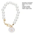 thumbnail image 2 of CSChome Cup Pendant Keychain Cup Pendant Keychain Personalized Pearl Charm Stylish Name ID Letter Handle Keychain for Water Bottle Bag Pendant Accessory Cup Pendant, 2 of 6