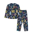 thumbnail image 2 of Bingfone Womens Pajama Sets Colorful Space Print,Long Sleeve Loungewear Pajamas Set-Small, 2 of 9