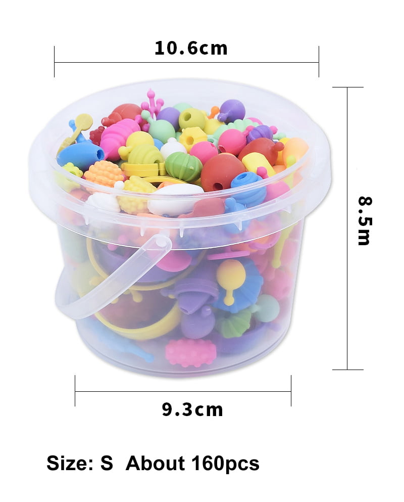Snagshout  50%off Snap Pop Beads for Girls, 580 PCS Kids Jewelry Making Kit  Pop-Bead Art and Craft Kits DIY Bracelets Necklace and Rings Creativity Toy  for 3, 4, 5, 6, 7, 8 Year Old Girls