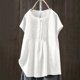 thumbnail image 2 of Camisas de Cuello de la Tripulación de Manga Corta para las Mujeres Top Botón de Color Sólido, Camisas de Manga Corta de Verano para las Mujeres Casual Spring Transpirable, 2 of 7