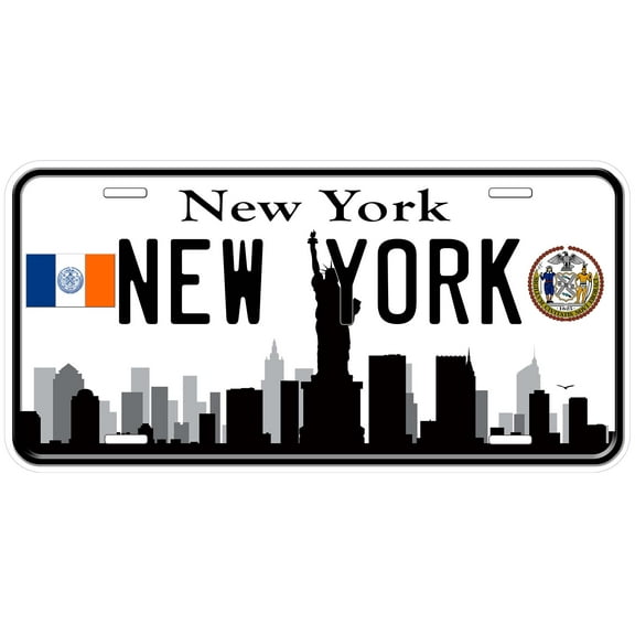 New York NY Skyline Novelty Car Auto License Plate
