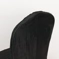 thumbnail image 5 of BalsaCircle Black Crushed Crinkle Taffeta Stretchable Banquet Chair Cover Party Events Home, 5 of 8