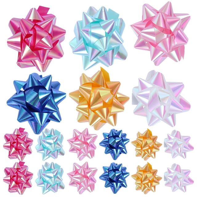 SHISUYAN 50pcs Gift Box Wrapping Ribbons bow Decorative Pull Flower Gift Box Pull Flower