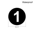 thumbnail image 2 of Unique Bargains 50mm Dia PVC Round Number Stickers Number 1-20 Black, 2 of 4