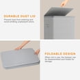 thumbnail image 6 of BGTREND 150L Double Laundry Hamper with Lid, 2 Removable Washing Bags with Handles, Large Clothes Sorter for Easy Separation (Gray), 6 of 10