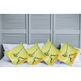 thumbnail image 2 of Ambesonne Cartoon Throw Pillow Cover 4 Pack, Baseball Player Hits, 18", Green Yellow, 2 of 7