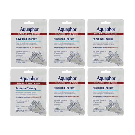 Aquaphor Repairing Hand Mask Advanced Threapy Intensive Hydration 5 Pairs