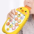 thumbnail image 4 of Juguete musical de aprendizaje educativo del teléfono móvil del bebé del polluelo de la historieta para Amarillo Yotijar niños musica telefono movil, 4 of 10