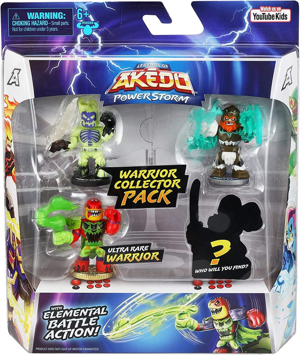 Legends of Akedo Battle Giants Wickstick, Alpha Predator, Tailwhip, Ice Storm Axel & Hidden