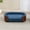 Blue+Walnut, variant on Pefilos 38" Pet Sofa for Indoors Dogs, Cat and Dog Bed with Solid Wood Legs and Black Bent Wood Back, Cashmere Cushion, Blue