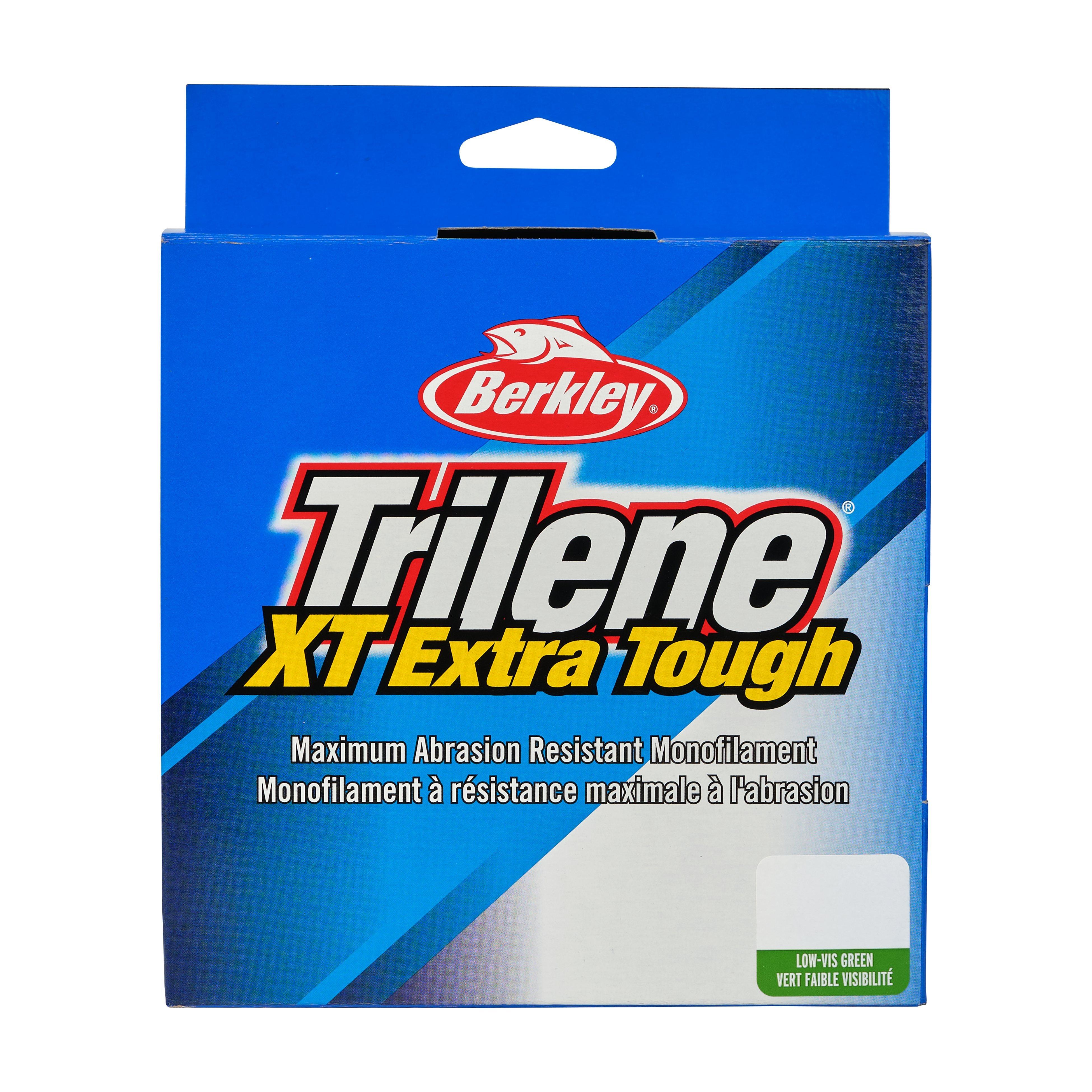 Berkley Trilene® XT® Monofilament Fishing Line, Low-Vis Green, 12 lb Test Strength, 1000 yd