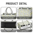 thumbnail image 4 of Large Capacity Tote Bag,Yellow Lemon Fruit Slices White Pattern Handbag Fashion Luxury Tote Bag,15.7"x13"x 5.1" Inches,Laptop Compatible, 4 of 6