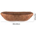 thumbnail image 3 of 2 Pack Trough Coco Liner Fiber Replacement for Planters, Half Moon Coconut Coir Planter for Window Box,Hanging Trough Planter, Garden Flower Vegetables Pot, Fence Flo (24inch), 3 of 8