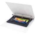 thumbnail image 3 of Advantus Zippered Binder Pencil Pouch with Rivets, 7-3/8-Inch X 10-Inch, Black with Clear Front, Pack of 3 (63067), 3 of 4