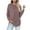 Pink, variant on Mlzmgr Sweaters for Women Long Sleeve Loose Fitted Ribbed Knitted Crew Neck Cotton Knit Casual Going out Shirts