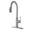 Brushed Nickel, variant on Sumerain Pull-Down Kitchen Faucet with Sprayer, Single Handle, Includes Deck Plate, Brushed Nickel