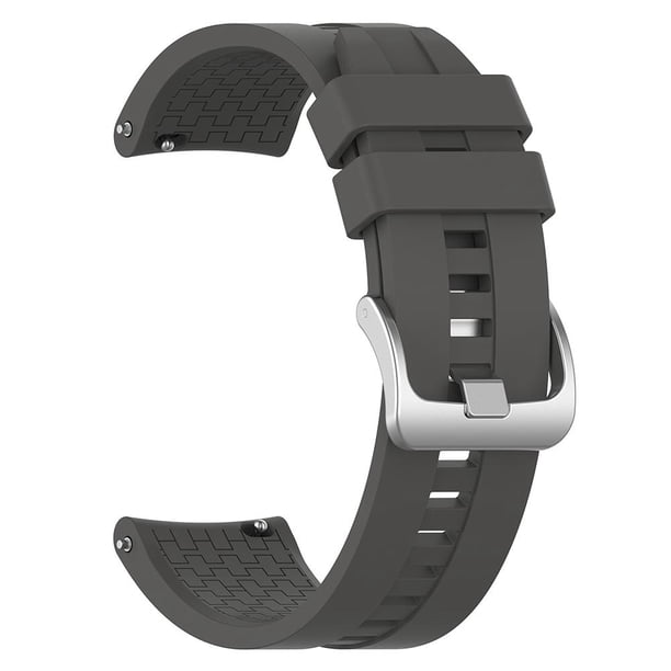 Correa Muñeca Silicona 22 Mm Con Hebilla para Amazfit GTR 47 (gris Oscuro)