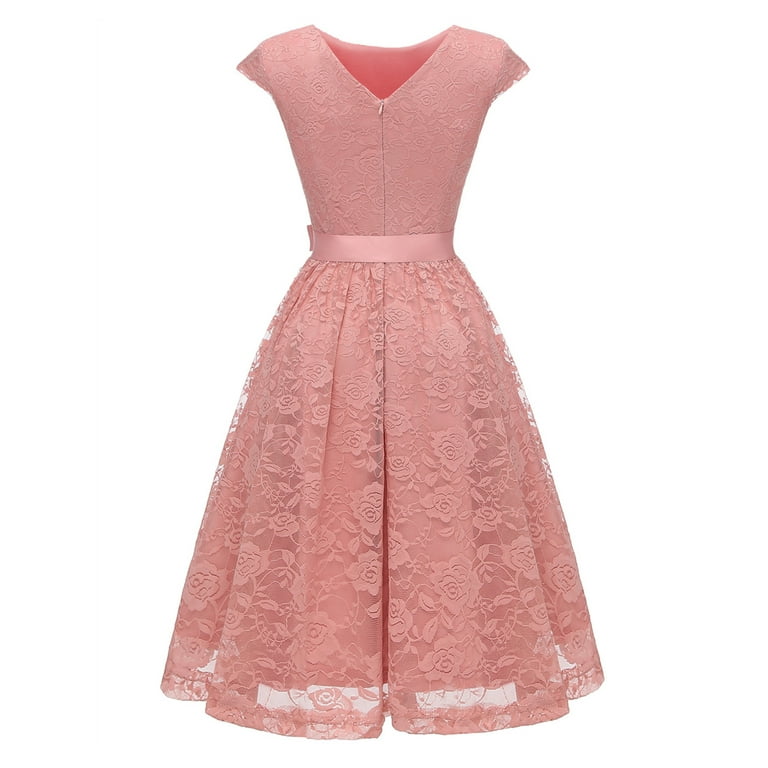 Market In The Box Women's Lace Dress Vintage Style Midi Dress Cap Sleeve Swing Dress Scoop Bridesmaid Dress Party Cocktail Dresses Homecoming Dress - Walmart.com Market In The Box Women's Lace Dress Vintage Style Midi Dress Cap Sleeve Swing Dress Scoop Bridesmaid Dress Party Cocktail Dresses Homecoming Dress - Walmart.com