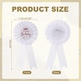 thumbnail image 2 of Uxcell It's My Birthday Ribbon Birthday Badge Pin Tinplate Brooch Pin for Women Men Party Decorations White, 2 of 7