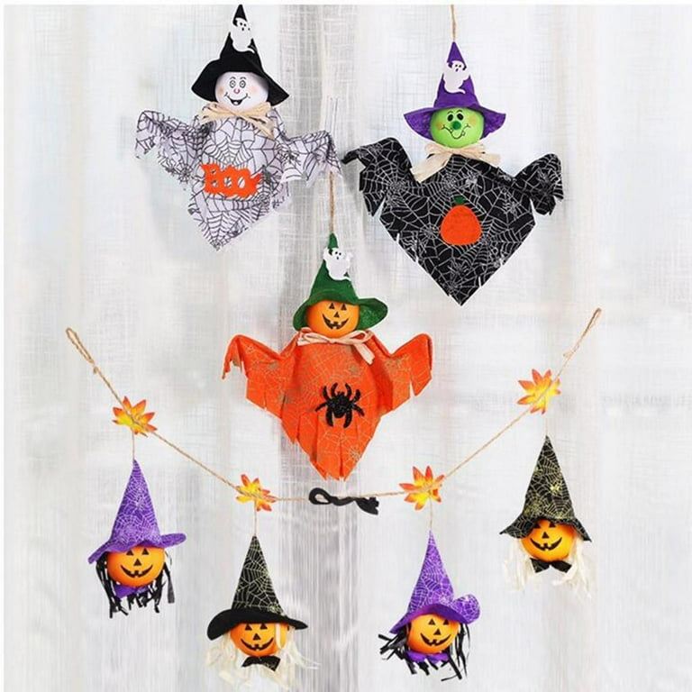8Pcs Halloween Fabric Square Pumpkin Cats Owls Pattern Halloween Printed Fabric for Sewing Quilting Apparel Crafts Home Decor Supplies