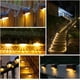 thumbnail image 4 of Luces solares para escalones de exterior, luces solares LED blancas cálidas impermeables con modo de trabajo automático para decoración de caminos de patio y fácil instalación, 4 of 5