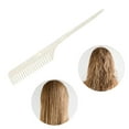 thumbnail image 6 of Unique Bargains 1 Pc Simple Vintage Rat Tail Comb Colorful White Imitation Acetic Acid, 6 of 6