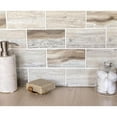 thumbnail image 3 of Apollo Tile   10 pack 11.5-in x 11.5-in Beige Wood Matte Finished Subway Recycled Glass Mosaic Tile (9.18 Sq ft/case), 3 of 3