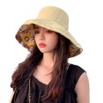 thumbnail image 2 of LJNYFDC UV Protection Hat Reversible Wide Brim Hat Lightweight Foldable UV Protection Beach Visor Hat for Women Camping, 2 of 6