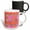 Multicolor, variant on 3drose, Pattern of Printed Circles in Grey Orange and Pink, 11oz Mug