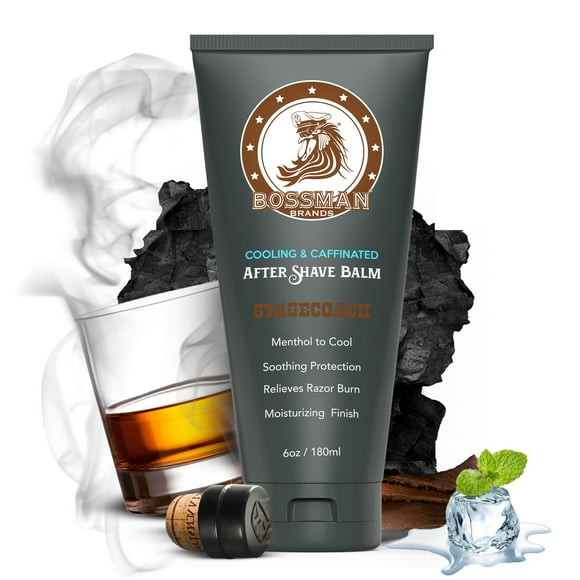 Bálsamo para después del afeitado Bossman Cooling & Cafeinated para hombres