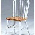 thumbnail image 3 of International Concepts 37-Inch High Spindle Back Chair, White/Natural, 3 of 3