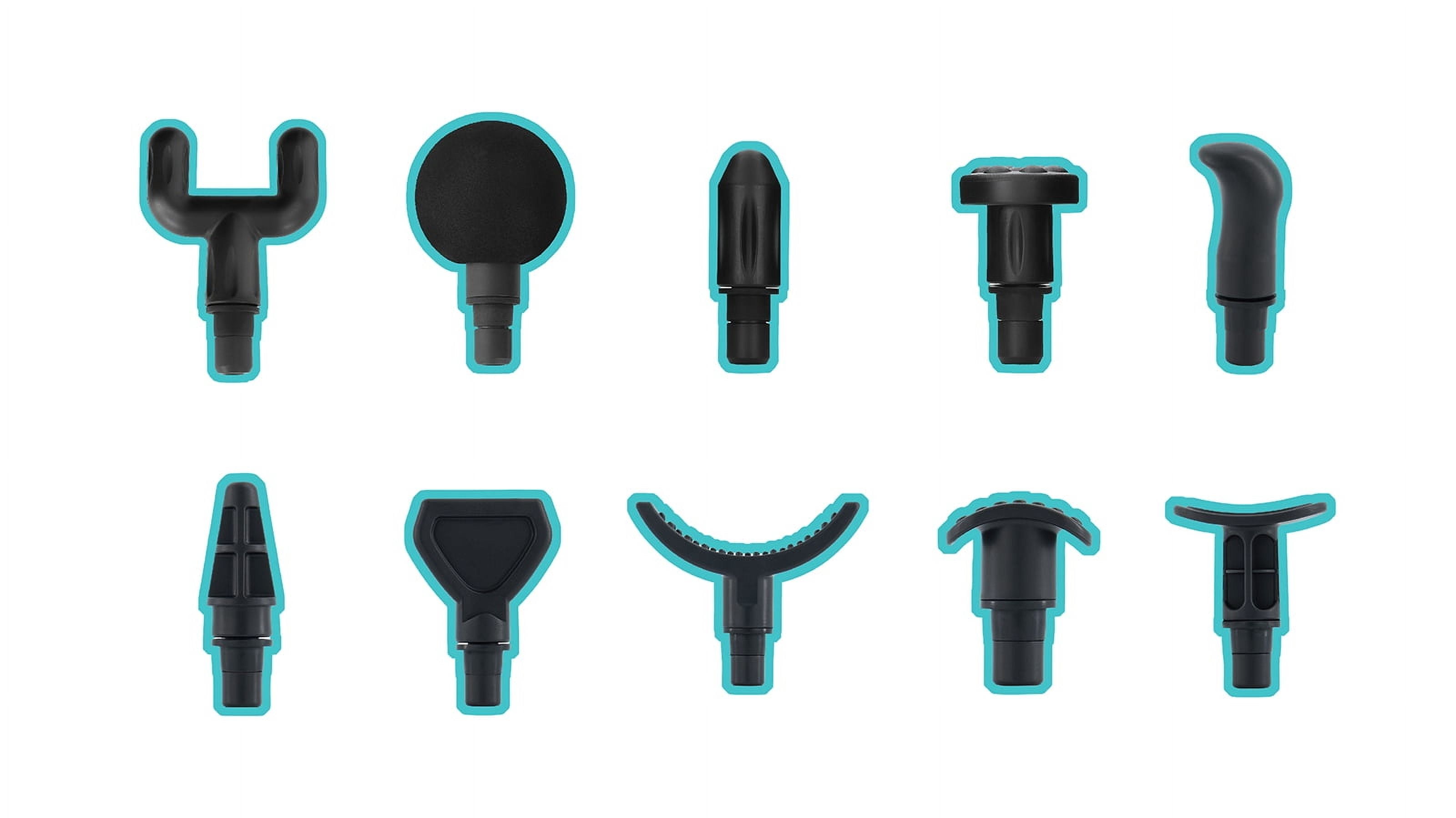 HY-IMPACT Power Pulse Deep Tissue Percussion Muscle Massager - Touch Control, 3 Modes, 99 Speeds & 10 Attachments