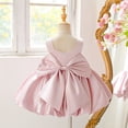 thumbnail image 6 of Girl's Dresses Formal Bow Tie Tutu Sleeveless Gown Infant Pageant Performance Kids Clothing, 6 of 8