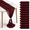Burgundy-12" x 120", variant on Black 27" x 120" Chiffon Table Runner, 12 Pack Sheer Boho Rustic Decor for Events